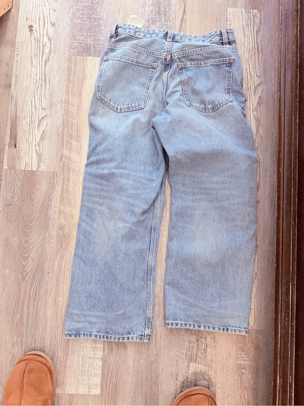 Zara High Rise Wide Leg Jeans Light Wash Size 2 / EUR 34 Denim Pants - Picture 2 of 3